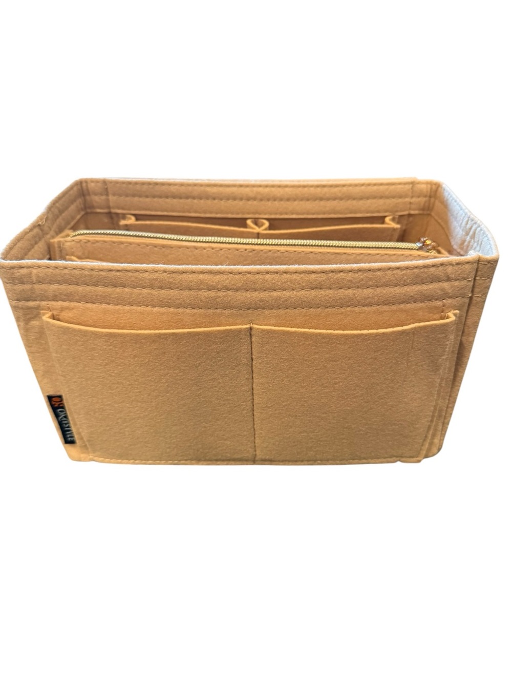 Felt Bag Organizer Insert in Camel